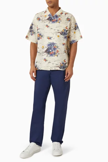 Pleated Pants in Poplin