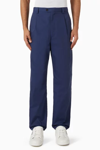 Pleated Pants in Poplin