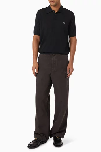 Polo Shirt in Superfine Wool