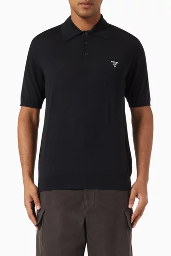 Polo Shirt in Superfine Wool
