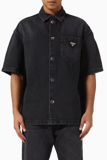 Washed Shirt in Denim