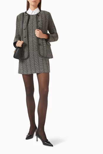 Frances Mini Dress in Tweed