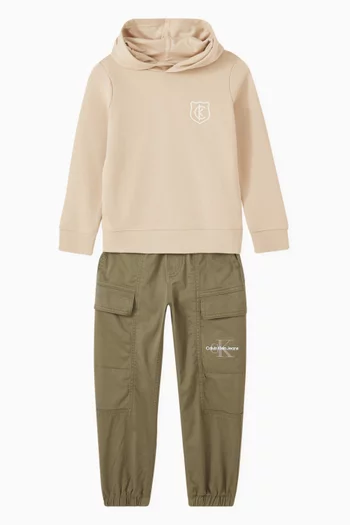 Woven Cargo Pants in Cotton