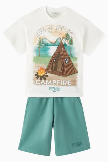 Campfire T-shirt in Cotton