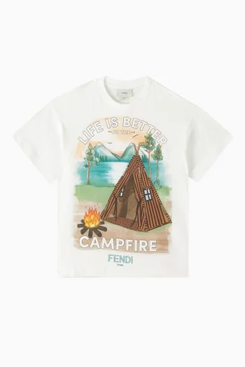 Campfire T-shirt in Cotton