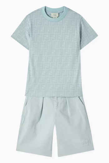FF-print T-shirt in Cotton