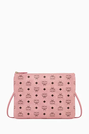 Aren Crossbody Pouch in Visetos Canvas