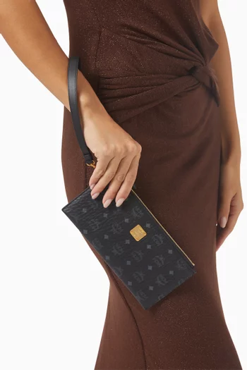 Large Aren Card Case in Visetos Canvas