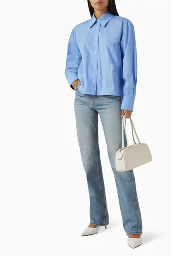 Crop Shirt in Organic Cotton