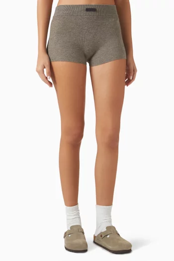 Logo Boxer Shorts in Waffle-knit