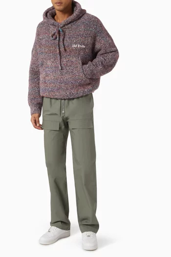Hoodie in Boucle Knit