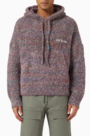 Hoodie in Boucle Knit