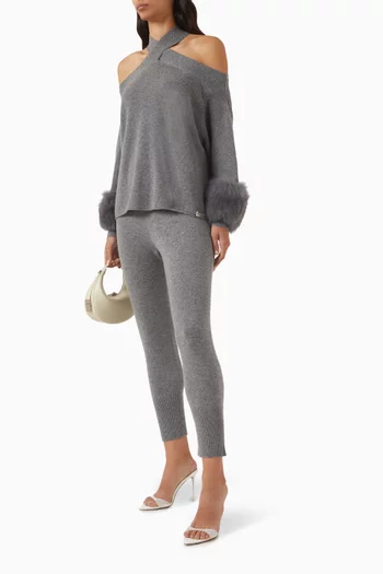 Drawstring Sweatpants in Wool-blend