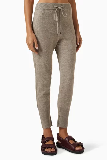 Tapered Drawstring Pants in Knit