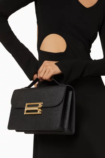 The Dorian Shoulder Bag in Grained Leather
