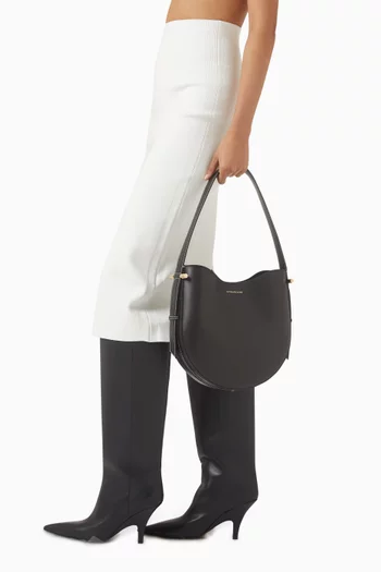Medium Dia Hobo Bag in Smooth Calf Leather