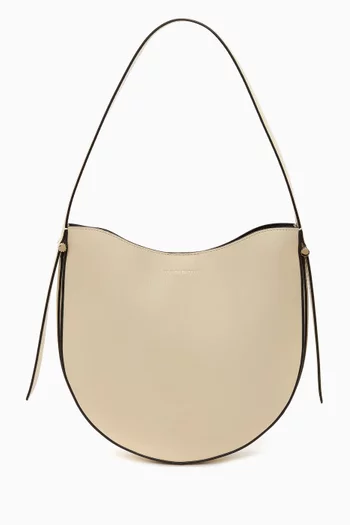 Medium Dia Hobo Shoulder Bag in Smooth Calf Leather