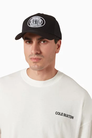 Crest Trucker Cap in Nylon Twill