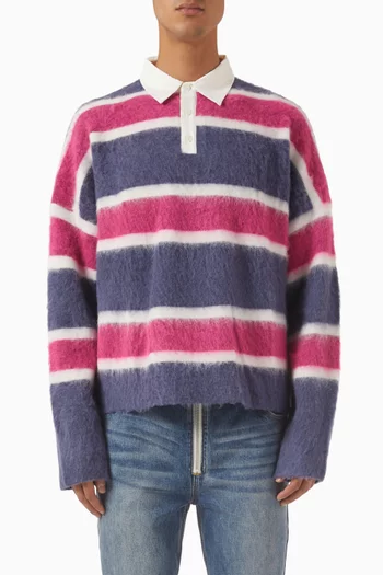 Rugby Shirt in Mohair Knit