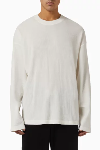 Waffle-print Star T-shirt in Cotton-knit