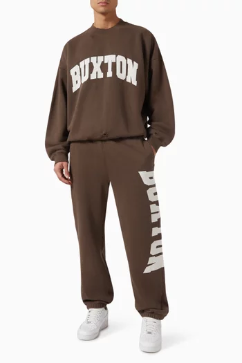 Distressed Applique Sweatshirt in Cotton