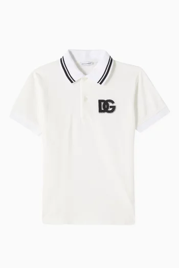 DG Polo Shirt in Cotton Pique