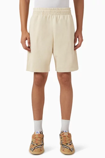 Check Label Shorts in Cotton