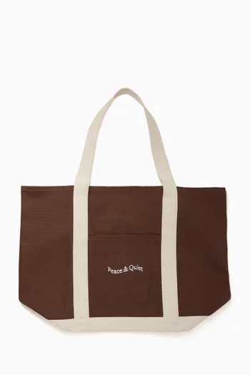 Wordmark Boat Tote Bag in Canvas