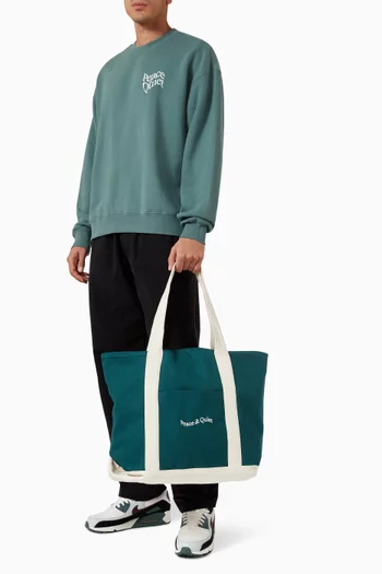 Wordmark Boat Tote Bag in Canvas
