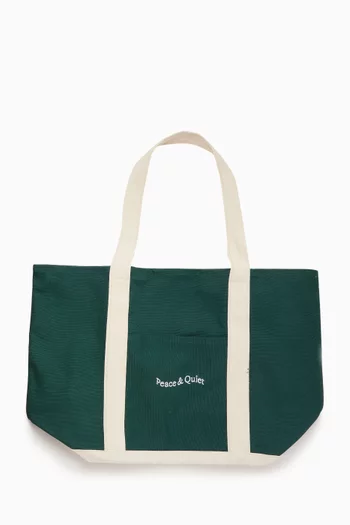 Wordmark Boat Tote Bag in Canvas