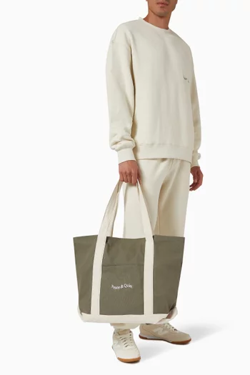 Wordmark Boat Tote Bag in Canvas