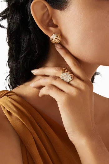 Skin Diamond Ring in 18kt Gold