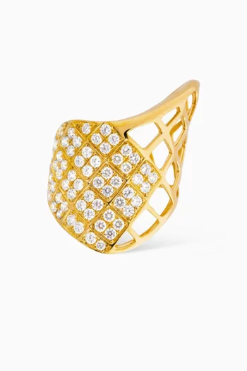 Skin Diamond Ring in 18kt Gold