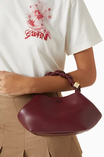 حقيبة بو صغيرة جلد معاد تدويره