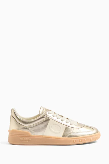 Upvillage Sneakers in Laminated Calfskin Leather