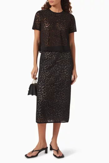 Leopard Lace T-shirt