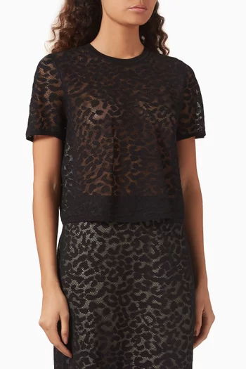 Leopard Lace T-shirt