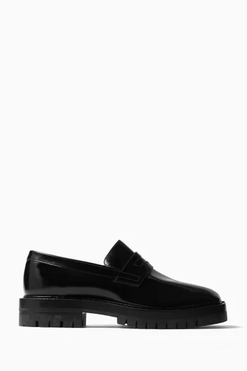 حذاء تابي بيني سهل الارتداء جلد