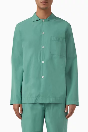 Long-sleeve Shirt in Cotton Poplin