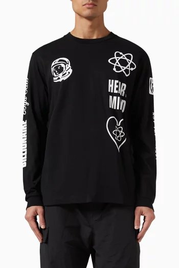 Multi-print T-shirt in Cotton
