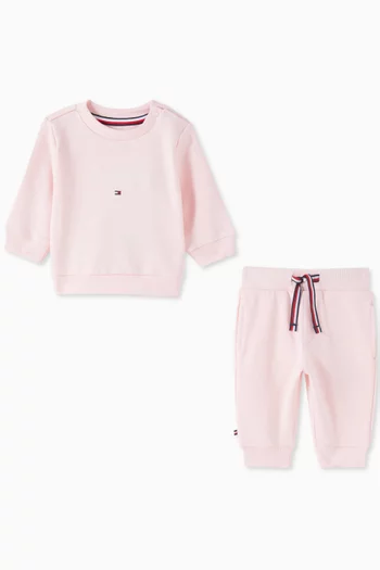 Hilfiger Monotype Tracksuit Set in Stretch Cotton