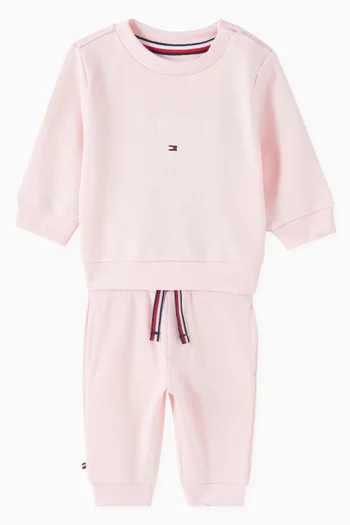 Hilfiger Monotype Tracksuit Set in Stretch Cotton