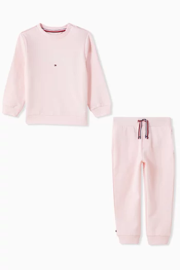 Hilfiger Monotype Tracksuit Set in Stretch Cotton