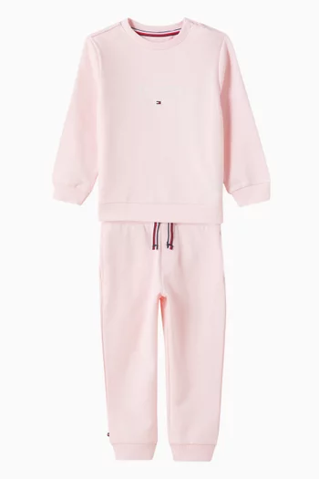 Hilfiger Monotype Tracksuit Set in Stretch Cotton