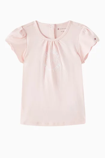 Ruffle Sleeve T-Shirt