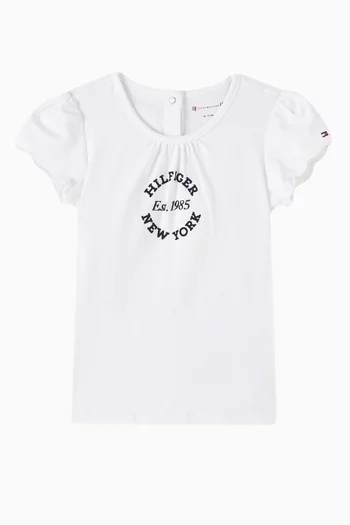 Ruffle Sleeve T-Shirt