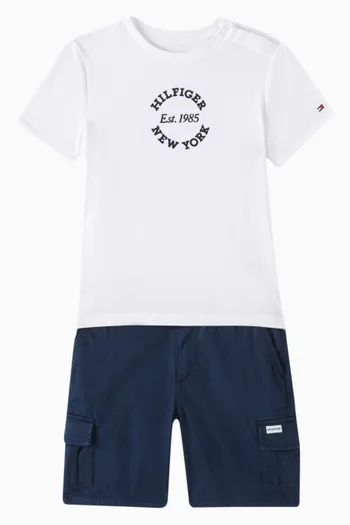 Logo Crewneck T-Shirt in Cotton