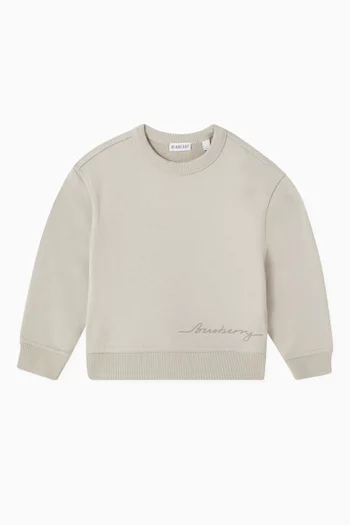 Logo-print Sweatshirt in Cotton