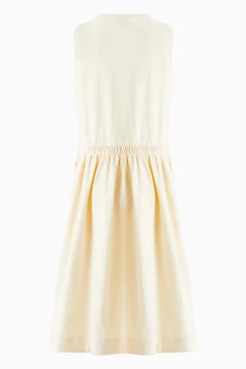 Logo-patch Midi Dress in Cotton-jersey