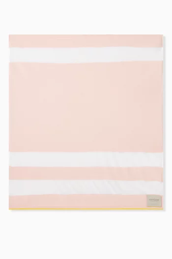 Striped Blanket in Silk-cotton blend